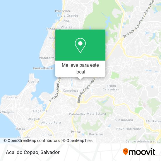 Acai do Copao mapa