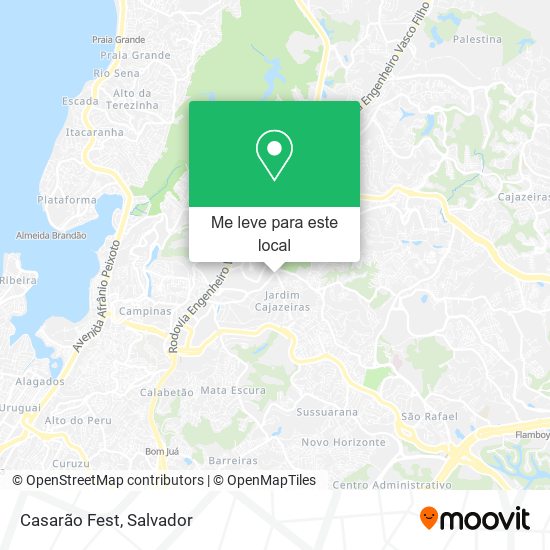 Casarão Fest mapa