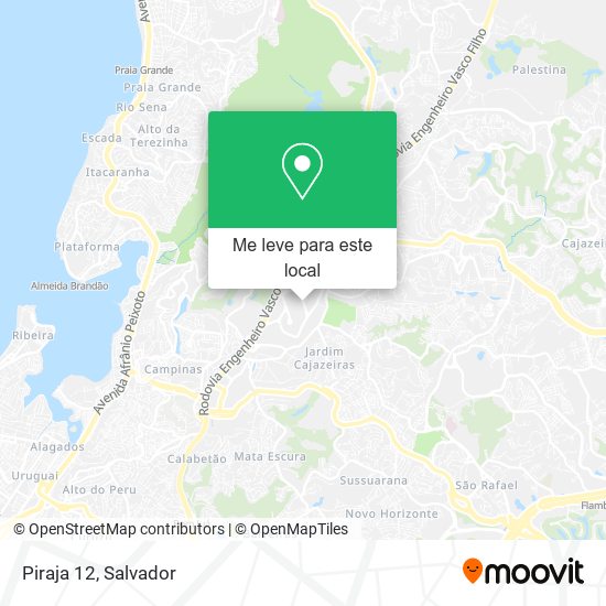 Piraja 12 mapa