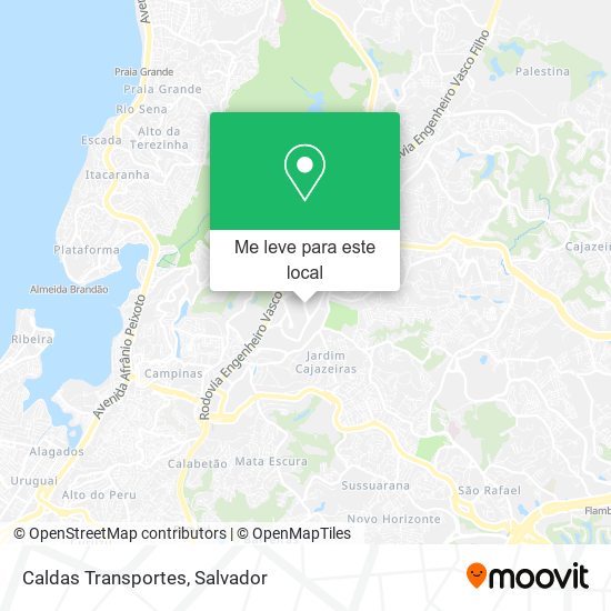 Caldas Transportes mapa