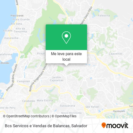 Bcs Servicos e Vendas de Balancas mapa