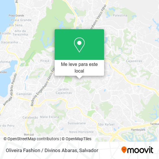 Oliveira Fashion / Divinos Abaras mapa