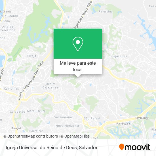 Igreja Universal do Reino de Deus mapa