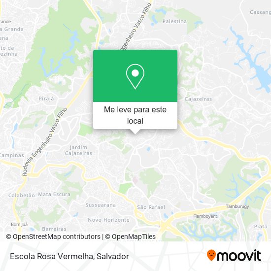 Escola Rosa Vermelha mapa