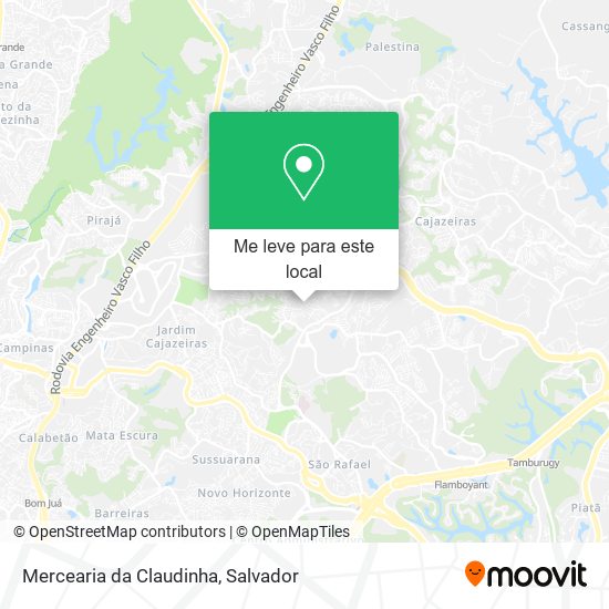 Mercearia da Claudinha mapa