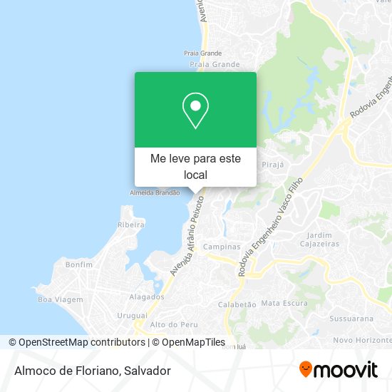 Almoco de Floriano mapa