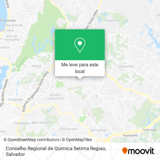 Conselho Regional de Quimica Setima Regiao mapa