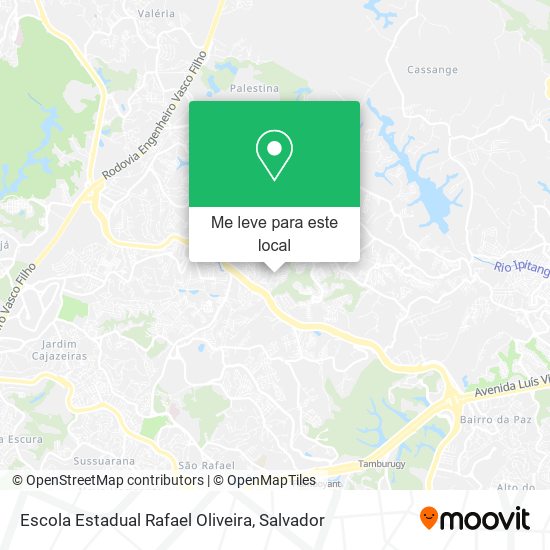 Escola Estadual Rafael Oliveira mapa