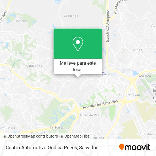 Centro Automotivo Ondina Pneus mapa