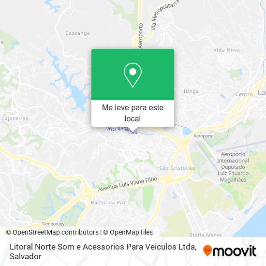 Litoral Norte Som e Acessorios Para Veiculos Ltda mapa