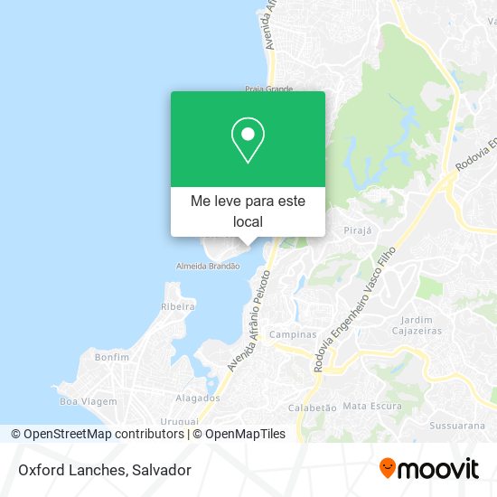 Oxford Lanches mapa