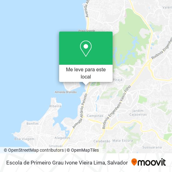 Escola de Primeiro Grau Ivone Vieira Lima mapa