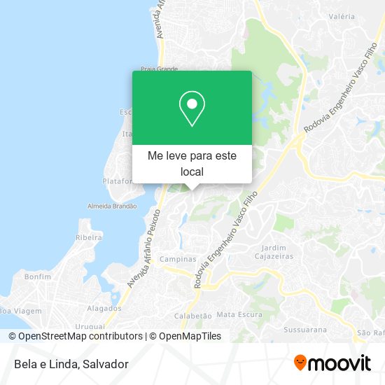 Bela e Linda mapa