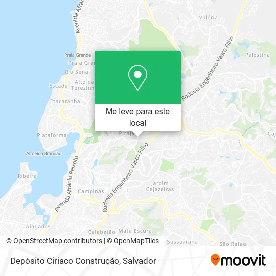 Depósito Ciriaco Construção mapa