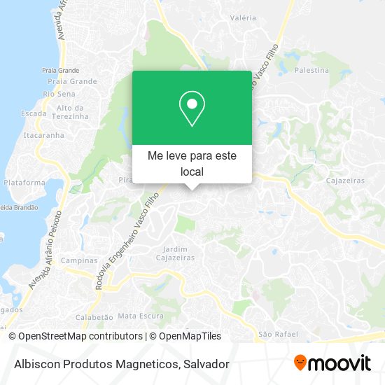 Albiscon Produtos Magneticos mapa