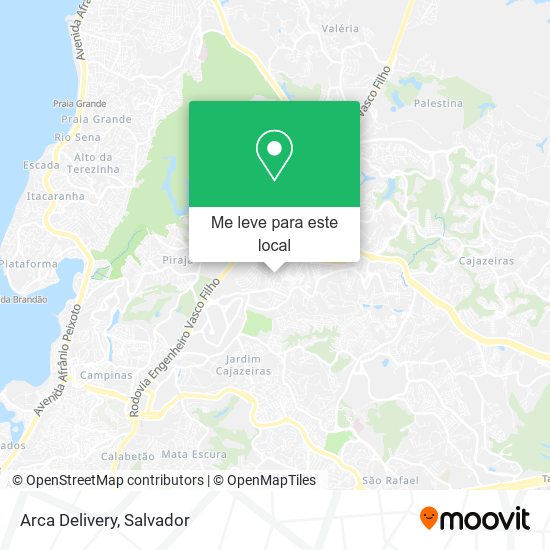 Arca Delivery mapa