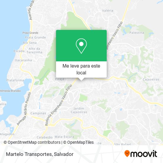 Martelo Transportes mapa