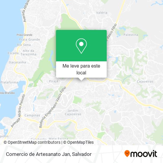 Comercio de Artesanato Jan mapa