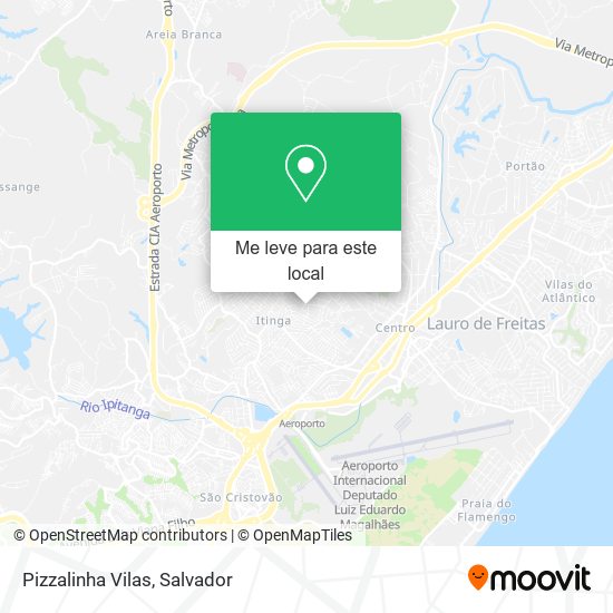 Pizzalinha Vilas mapa