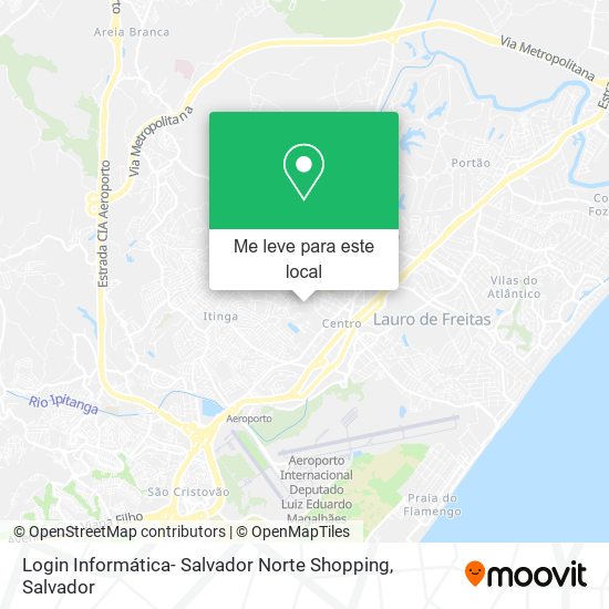 Login Informática- Salvador Norte Shopping mapa