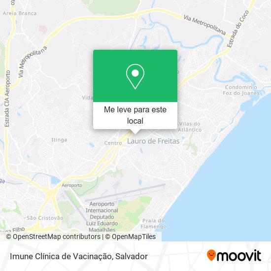 Imune Clínica de Vacinação mapa