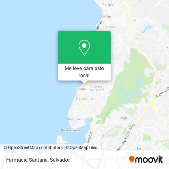 Farmácia Santana mapa
