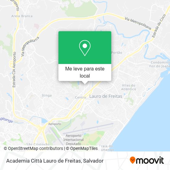 Academia Città Lauro de Freitas mapa