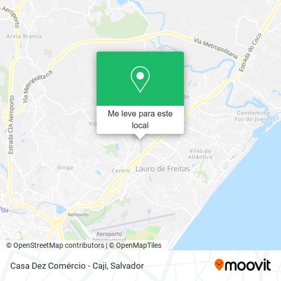 Casa Dez Comércio - Caji mapa