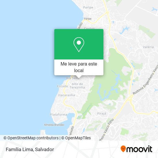 Família Lima mapa