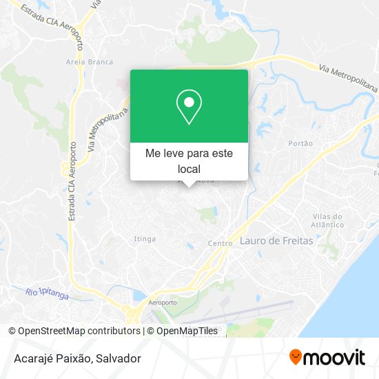 Acarajé Paixão mapa