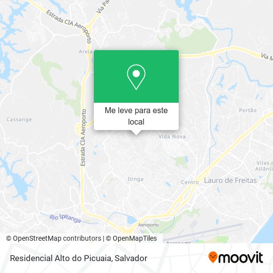 Residencial Alto do Picuaia mapa