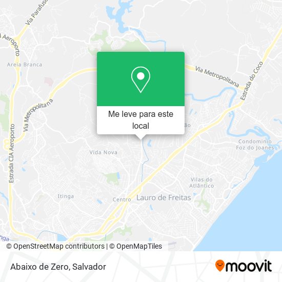 Abaixo de Zero mapa