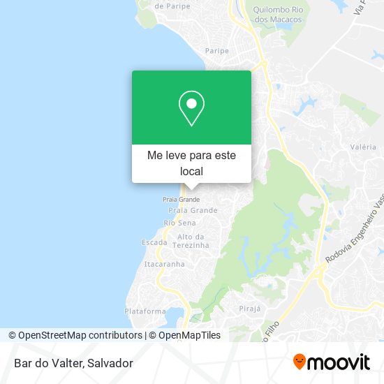Bar do Valter mapa