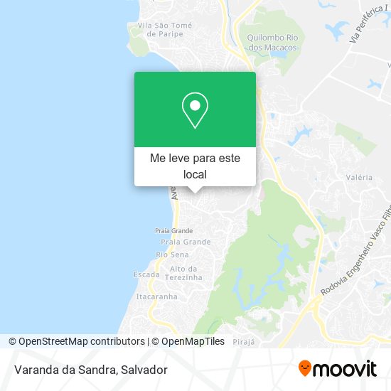 Varanda da Sandra mapa