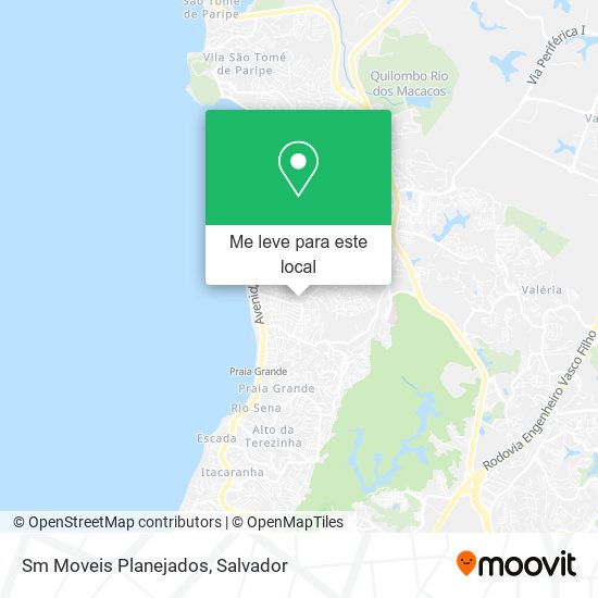 Sm Moveis Planejados mapa