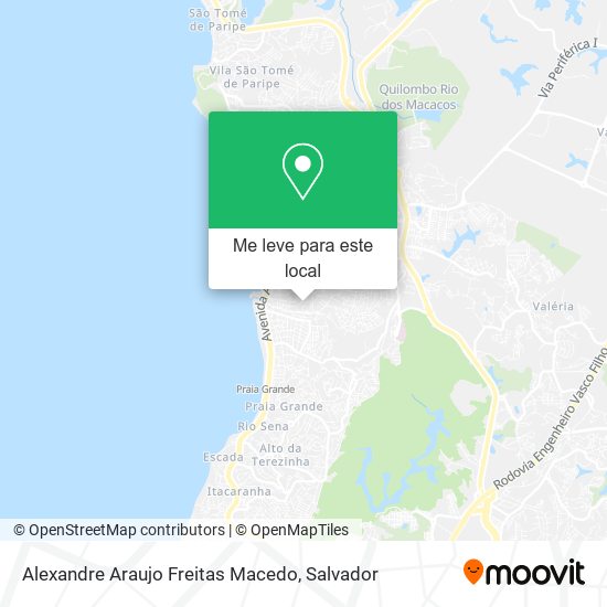 Alexandre Araujo Freitas Macedo mapa