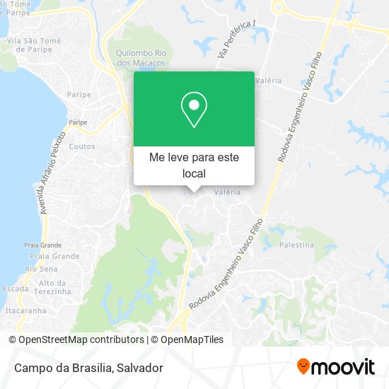 Campo da Brasilia mapa