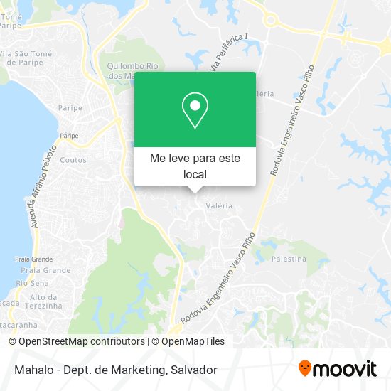 Mahalo - Dept. de Marketing mapa