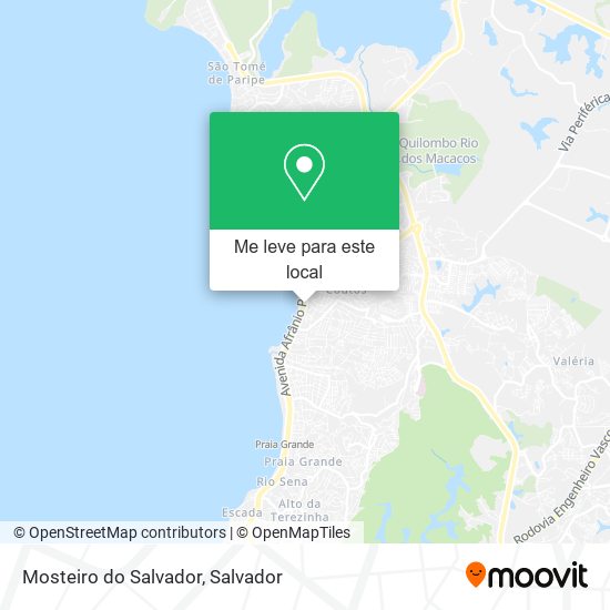 Mosteiro do Salvador mapa