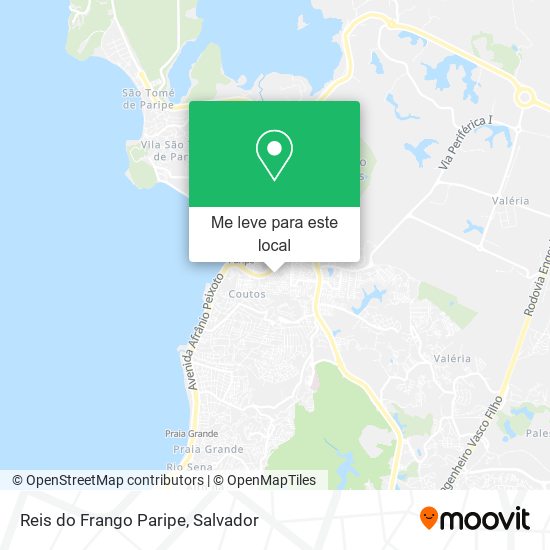 Reis do Frango Paripe mapa