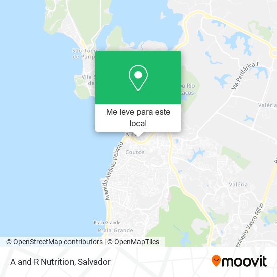A and R Nutrition mapa
