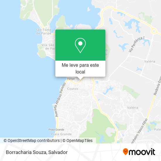 Borracharia Souza mapa