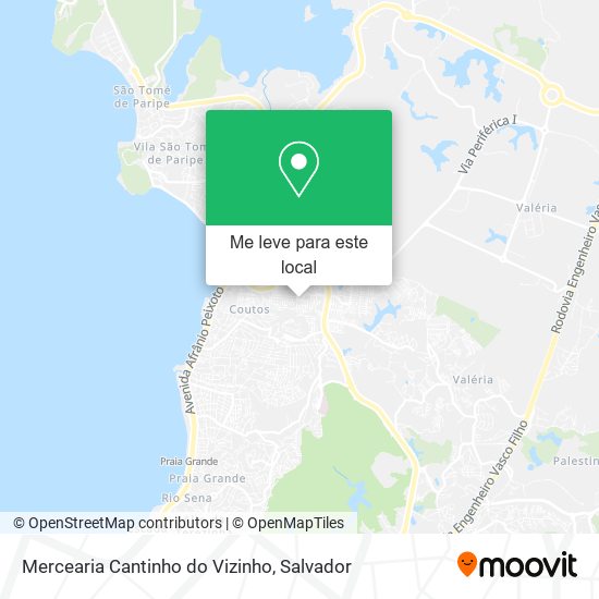 Mercearia Cantinho do Vizinho mapa