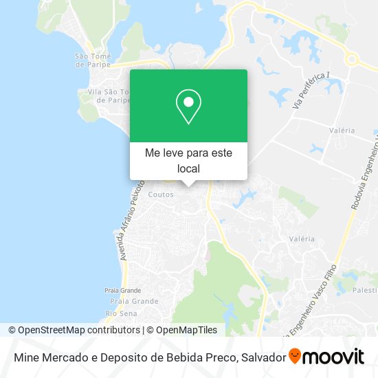 Mine Mercado e Deposito de Bebida Preco mapa