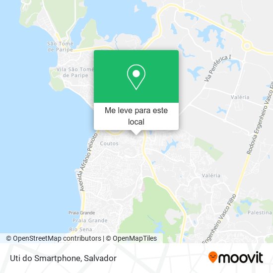 Uti do Smartphone mapa