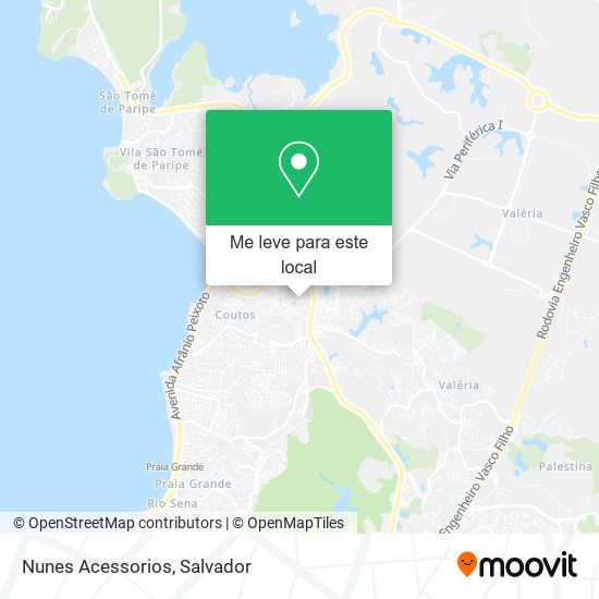 Nunes Acessorios mapa