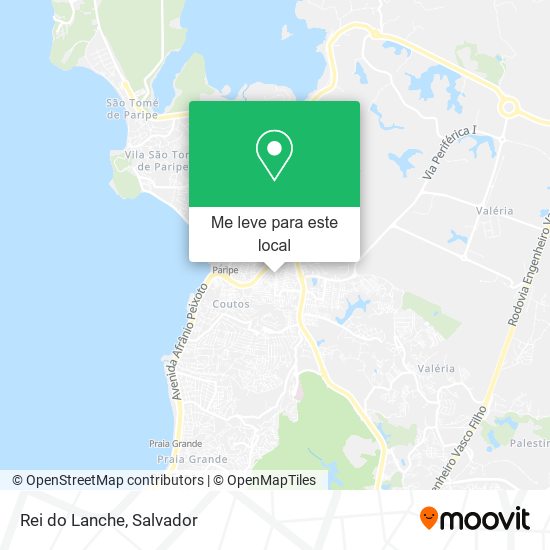 Rei do Lanche mapa