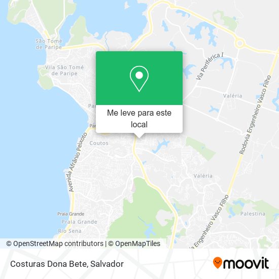 Costuras Dona Bete mapa