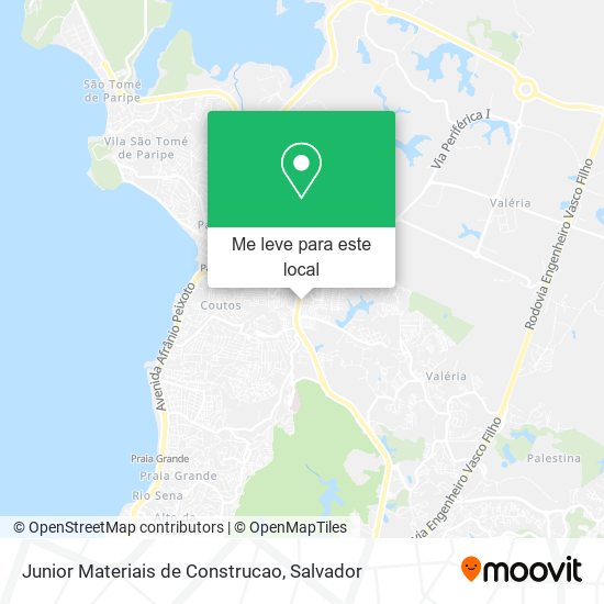 Junior Materiais de Construcao mapa