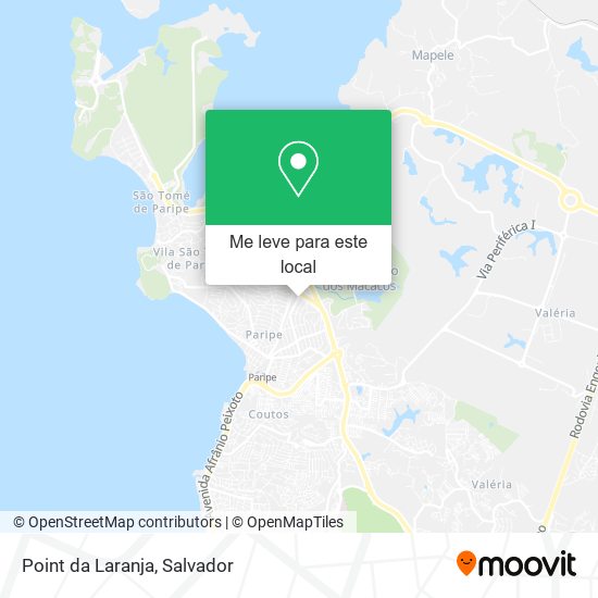 Point da Laranja mapa